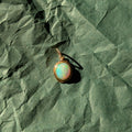 Trace Charm - Ethiopian opal & 10k gold