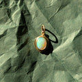 Trace Charm - Australian opal & 10k gold