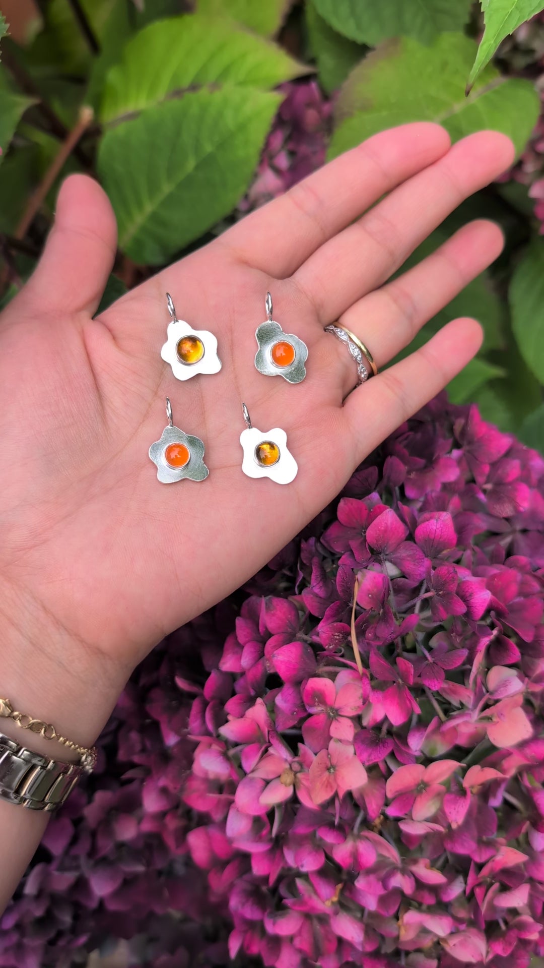 Sunny Side Up Pendant - carnelian no. 2